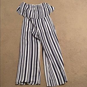 Striped jumpsuit
